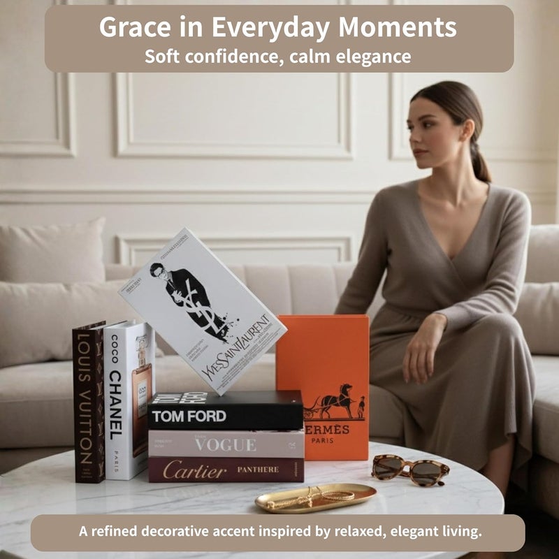 PROBENEX Suite Large | 7 PCS Faux Decorative Books for Home Decor | Not Real Books (Cardboard Boxes) | Coffee Table, Bookshelf & Shelf Styling Display Props for Living Room, Office - Image 5